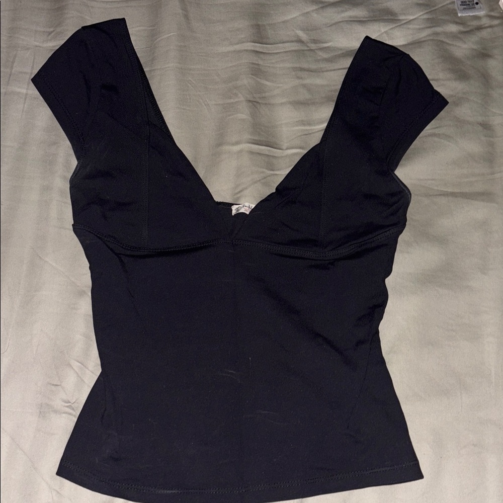Free People Cropped V-Neck